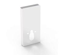 Module sanitaire 805S pour WC suspendu - en verre blanc ou noir - avec capteur sensitif, Couleur:Blanc