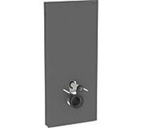 Geberit Module sanitaire Monolith 131031CD5 - 114cm entrée arrière centre verre noir/alu brossé noir