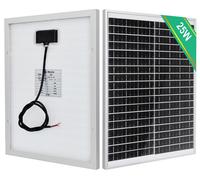 Module solaire de 25 W, 12 V, indice de protection IP65, étanche, dimensions : 420 x 320 x 17 mm