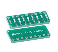 Module testeur de port LED avec anode commune à traversant PCB, bleu | Disposition d'anode commune pour carte de lecture de prototype électronique, dépannage des tâches d'utilisation du poste de