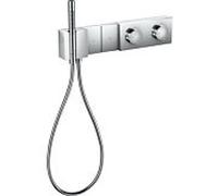 module thermostat hansgrohe Axor Edge 46701000 chromé , coupe diamant, encastré, 2x consommateurs