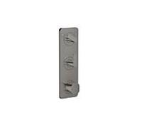 Module thermostatique hansgrohe Axor Citterio C 380/120, 49700330 encastré, 2 Verbraucher , chrome noir poli