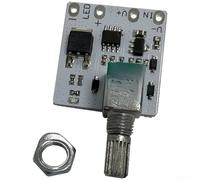 Module variateur LED avec interrupteur pour bandes de 3,7 V à 24 V, contrôle continu de la luminosité de 0 à 100 %, capacité de charge 120 W 5 A, tableau blanc compact pour éclairage domestique (carré