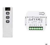 Module Volet Roulant Sans Fil, Interrupteur Sans Fil pour Volets Roulants, Stores, Composé d'une Télécommande RF + Module Récepteu