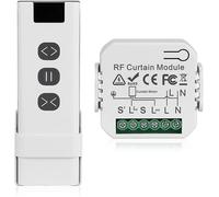 Module volet roulant sans fil - Lot de 1 module - Interrupteur sans fil - Télécommande RF incluse