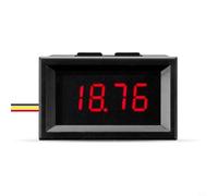 Module Voltmètre 3 Fils pour Surveillance Auto Module Voltmètre(Red) | Écran LED 0.36 pouces, plage 0-33V, précision élevée, lecture claire vert