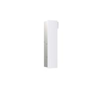 Module WC emco asis pure, montage encastré, charnière de porte à gauche, façade en verre sur toute la longueur, 730x170mm, avec compartiment pour rouleau de réserve, 975528410, Couleur: Blanc alpin Ma