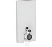 Geberit Module WC Monolith PLUS 131203TD7 101 cm entrée d'eau latérale verre blanc/aluminium brossé