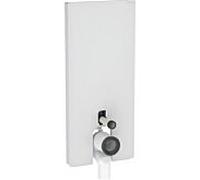 Geberit Monolith PLUS Module WC 131233TD7 114cm entrée d'eau centrale Verre blanc/aluminium brossé