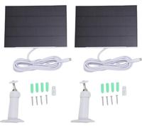 Modules solaires 8 W, adaptés à la caméra de surveillance Blink Outdoor 4, chargeur micro USB de type C, support réglable à 360°, étanche IP65