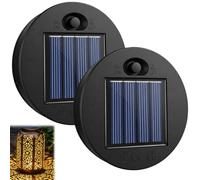 Modules Solaires de Remplacement 7 cm, Couvercle Solaire 1,2V 600mAh avec LED Blanc Chaud, Module Solaire Étanche IP44 pour Lampes de Jardin, Éclairage Extérieur, Lanterne