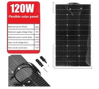 Modules solaires flexibles, puissance 120 W et 100 W, construction légère, haute efficacité, module solaire 120 W