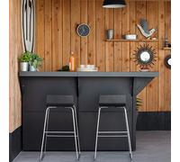 Modulo comptoir bar 120 cm gris cargo ENO