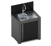 Modulo Évier avec égouttoir Gris Cargo - Cuisine d'extérieur ENO