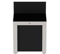 Modulo Plan de Travail - Coloris Inox et Noir - pour cuisine d'extérieur ENO