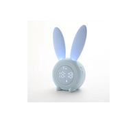 Moe lapin lumière de nuit chronomètre en silicone induction petit réveil son horloge de chronométrage veilleuse-bleu bleu G
