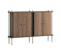 MOEBE Armoire Shelving System Cabinet Chêne fumé-warm grey. 163x115x35 cm. S.115.2.E
