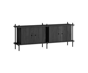 MOEBE Buffet Shelving System Black. 163x65x35 cm. S.65.2.D