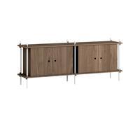 MOEBE Buffet Shelving System Chêne fumé-white. 163x65x35 cm. S.65.2.D