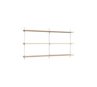 MOEBE Moebe wall shelving ws.85.2.B Chêne-blanc