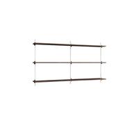 MOEBE Moebe wall shelving ws.85.2.B Chêne fumé-blanc
