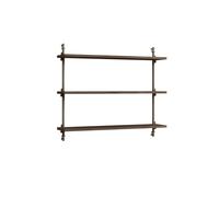 MOEBE Étagère murale Wall Shelving Chêne fumé-warm grey. 92x65x17.5 cm. WS.65.1