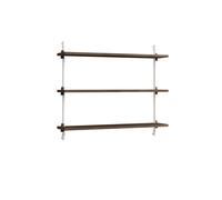 MOEBE Étagère murale Wall Shelving Chêne fumé-white. 92x65x17.5 cm. WS.65.1