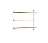 MOEBE Étagère murale Wall Shelving Chêne-warm grey. 92x65x17.5 cm. WS.65.1