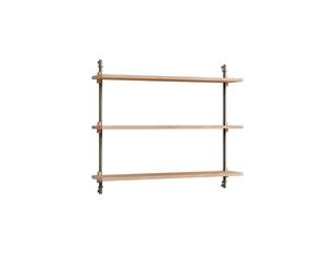 MOEBE Étagère murale Wall Shelving Chêne-warm grey. 92x65x17.5 cm. WS.65.1