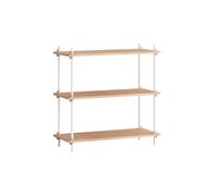 MOEBE Étagère Shelving System classic Chêne blanc. 86x85x35 cm. S.85.1.A