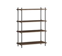 MOEBE Étagère Shelving System classic Chêne fumé-black. 86x115x35 cm. S.115.1.A