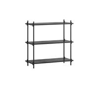 MOEBE Étagère Shelving System classic Noir. 86x85x35 cm. S.85.1.A