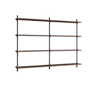 MOEBE Moebe wall shelving ws.115.2.B Chêne fumé-noir
