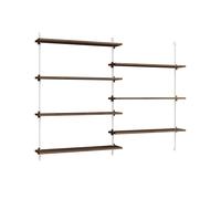 MOEBE Moebe wall shelving ws.115.2 Chêne fumé-blanc
