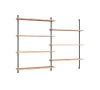 MOEBE Moebe wall shelving ws.115.2 Chêne-noir