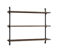 MOEBE Moebe wall shelving ws.65.1 Chêne fumé-noir
