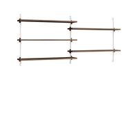 MOEBE Moebe wall shelving ws.65.2.B Chêne fumé-blanc