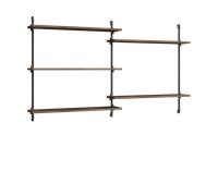 MOEBE Moebe wall shelving ws.85.2.B Chêne fumé-noir
