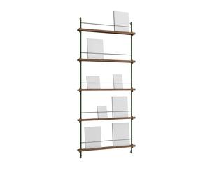 MOEBE Porte-revues Magazine Shelving Chêne fumé-pine green. 85x180x7 cm. MS.180.1
