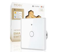 MOES 2.5D Matter WiFi Interrupteur Tactile Intelligent, 1 Gang