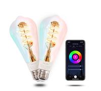 MOES Ampoule Connectée E27 5W RGB+WW WiFi, 2PCS