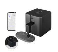 MOES Fingerbot Plus Interrupteur Intelligent avec Commande Tactile, Compatible avec l'Application Smart Life et le Hub Bluetooth MOES Tuya pour Alexa, Google Home et Contrôle par Minuterie, Noir