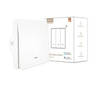 MOES Interrupteur Mural Intelligent - Compatible avec Tuya Zigbee, 1 Gang, Sans Fil Neutre ou Condensateur Requis - Blanc - Fonctionne avec Alexa et Google Home