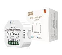 MOES Interrupteur WiFi RF433 Module Volet Roulant Connecté, Commutateur Rideau Stores WiFi, Compatible avec Alexa Google Home Smart Life Tuya pour Commande Vocale, Intelligent Relais Domotique