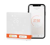 MOES Matter Thermostat Connecté WiFi Chauffage à Eau | Thermostat d'ambiance 3A pour chauffage au sol, programmable, compatible Alexa/Google/SmartThings