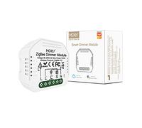 MOES Mini DIY Tuya ZigBee Module de commutateur d'éclairage intelligent, Compatible avec l'application Smart Life/Tuya, Télécommande, Alexa et Google Home, 1 Gang【Tuya ZigBee Hub requis】