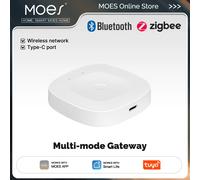 MOES Tuya - Hub passerelle multi-mode Bluetooth/ZigBee, port Type-C, alimentation, automatisation de la maison intelligente, réseau sans fil avec Alexa GoogleHome ZigBee 1 PC