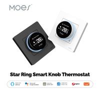 MOES Tuya ZigBee bouton intelligent Thermostat série Star Ring régulateur de température chaudière à eau chauffage électrique avec Alexa Google Water Heat GY