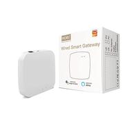 MOES Tuya ZigBee Smart Filaire Gateway Passerelle Hub pour Tuya ZigBee Produit, télécommande sans Fil Smart Life APP avec Alexa Google, câble réseau nécessaire pour connecter Le routeur et Le Gateway