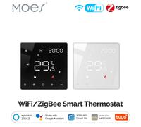 MOES Tuya ZigBee WiFi Thermostat intelligent régulateur de température Programmable pour chaudière à eau chauffage électrique Alexa Google Home Electric Heat WH